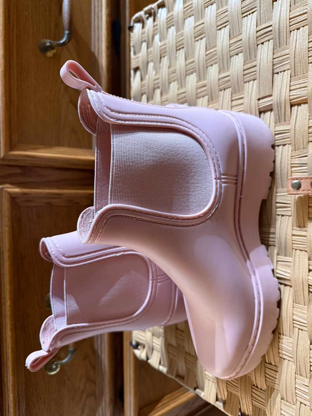 Dolce Vita Pink Chelsea Rain Booties